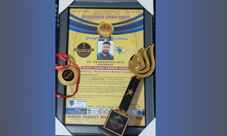 KIMS Researcher Awarded 'Odisha Gaurav Samman Award 2024'